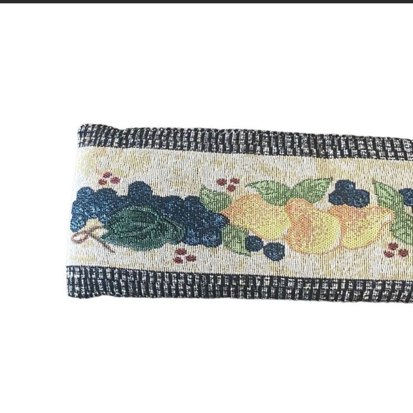 Vintage Handmade Fruit Stitched & Beaded Door Weight - Picture 2 of 5